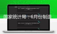 國家統計局：6月份制造業收購司理指數持續上升 非制造業商務活動指數擴張有所加速